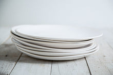 Wonki Ware Dinner Plates 28cm - Plain White - Set of 4