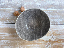 Deep Pasta Bowl - Patterned Charcoal