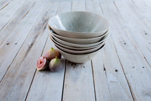 Deep Pasta Bowl - Patterned Duck Egg