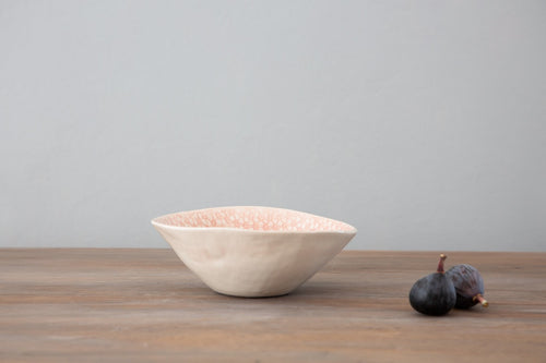 Deep Pasta Bowl - Patterned Pink