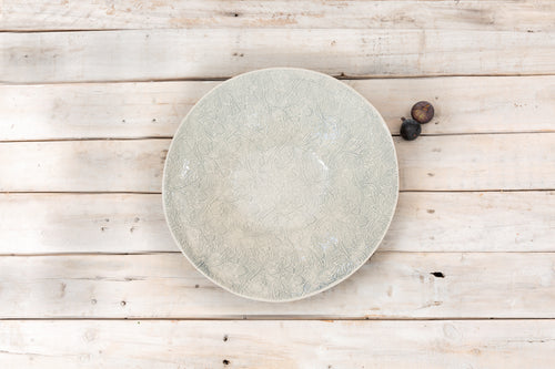 Wonki Ware Salad Bowl Large - Duck Egg Patterned