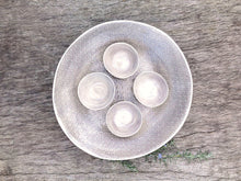 Wonki Ware XL Patterned Serving Platter and 4 plain wash ramekins - Warm Grey