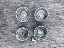 Wonki Ware XL Patterned Serving Platter and 4 plain wash ramekins - Charcoal