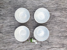 Wonki Ware XL Patterned Serving Platter and 4 plain wash ramekins - Duck Egg