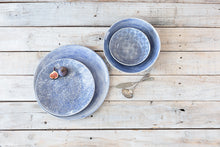 16-Piece Dinner Set - Blue Patterned & Blue Wash