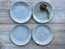 Wonki Ware Dinner Plates 28cm - Patterned Duck Egg - Set of 4