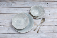 16-Piece Dinner Service - Duck Egg  Patterned