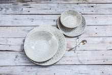 16-Piece Dinner Service - Duck Egg  Patterned